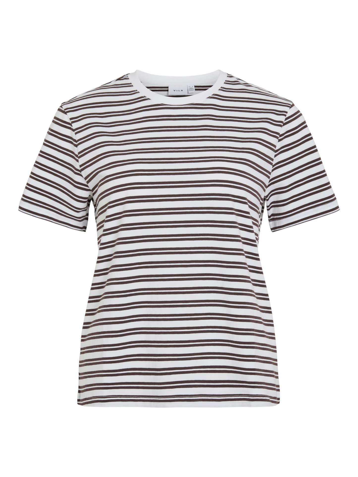 VL VINORA S/S YD T-SHIRT - coffee bean strib