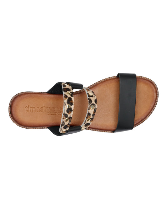 TS Pepa sandal m/sort og leo