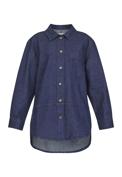 SP OVEA-SH – Denim Skjorte dark