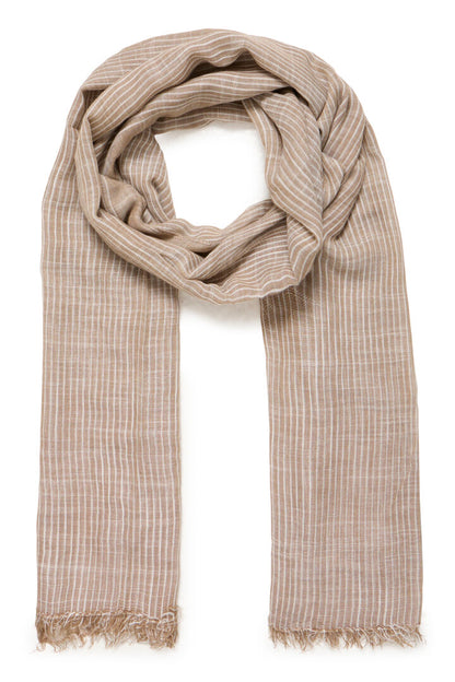 IC Kiera tørklæde - beige/hvid