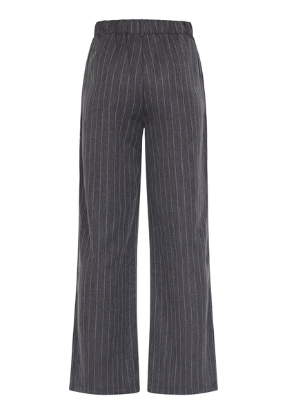 SP GIRA-PA1 pants - grå pinstripe m/hvid piping