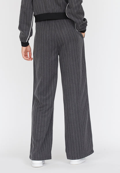 SP GIRA-PA1 pants - grå pinstripe m/hvid piping