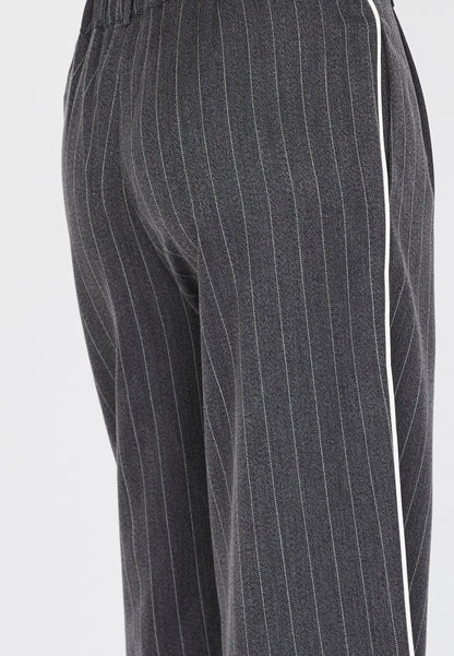 SP GIRA-PA1 pants - grå pinstripe m/hvid piping