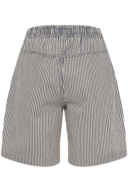 KA Naya striped shorts - marine/hvid