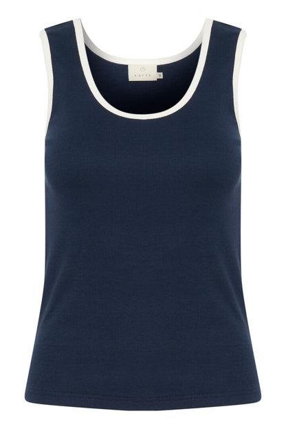 KA Carna contrast Top - marine/hvid