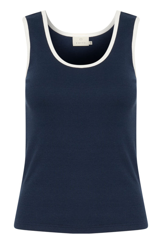 KA Carna contrast Top - marine/hvid