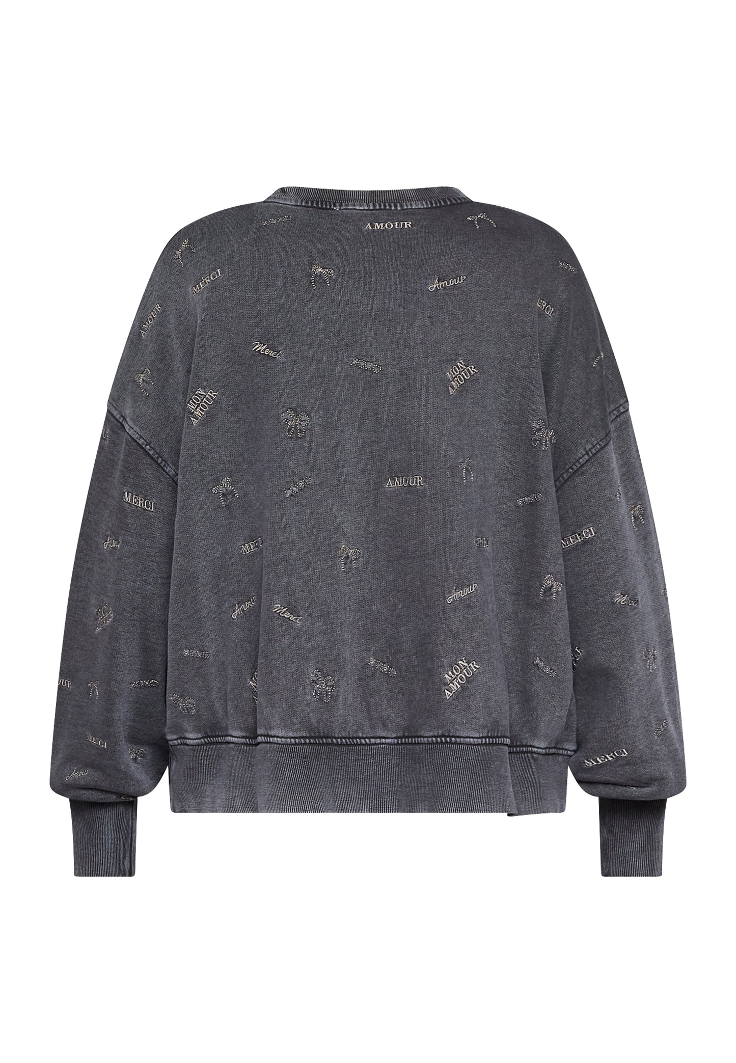 SP HIKE-SW12- Sweat m/fine detaljer - grey wash