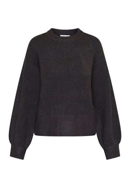 SP HUMAS-PU knit - Chocolate