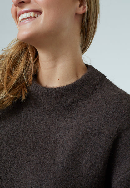 SP HUMAS-PU knit - Chocolate