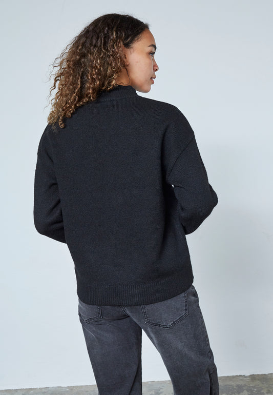 SP LUCA-PU - sort strik