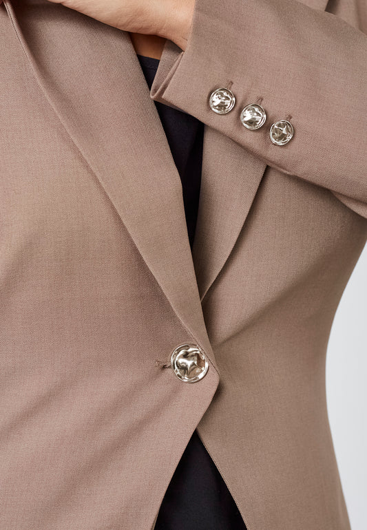 SP VIKSA-N-Blazer - mellem længde - sand mel.