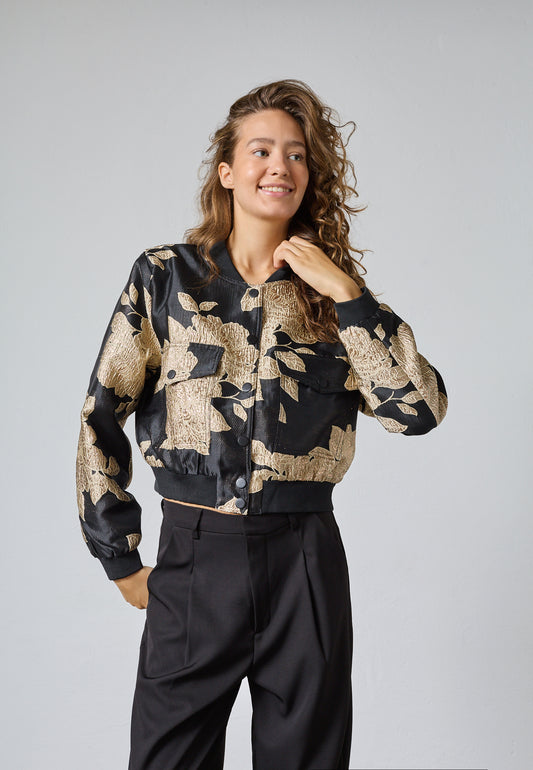 SP GARWIN Jakke - black/gold