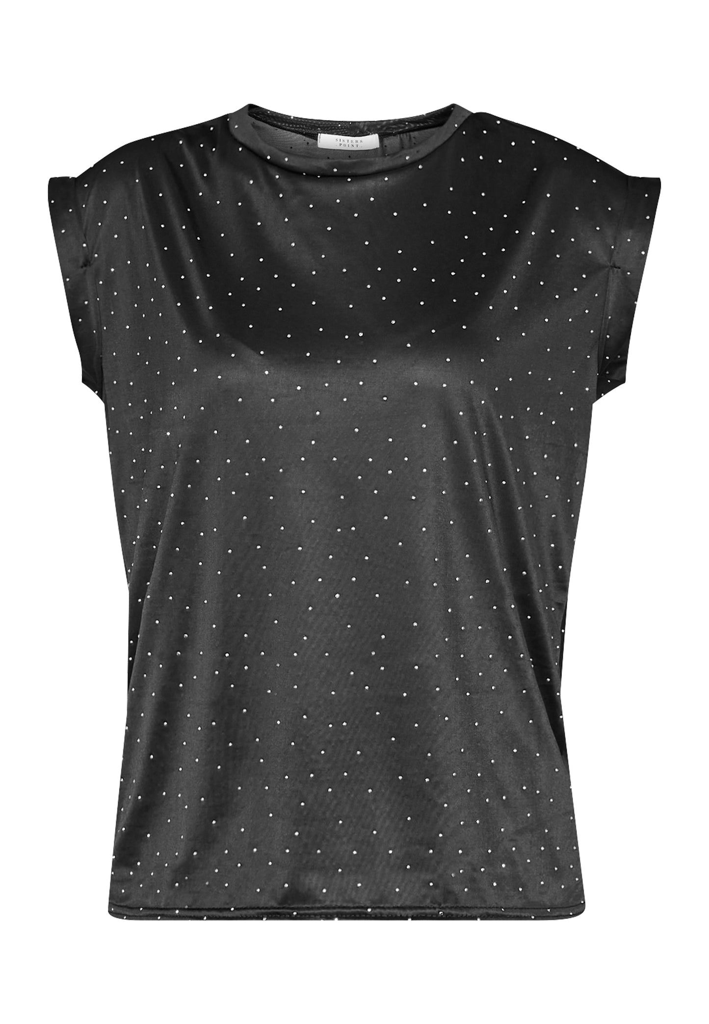 SP LOW-408 bluse - black glitter