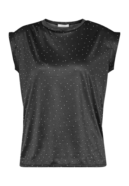 SP LOW-408 bluse - black glitter