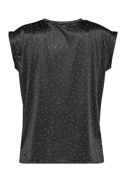 SP LOW-408 bluse - black glitter