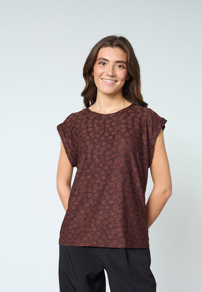 SP LOW-409 bluse - Brown/Stone