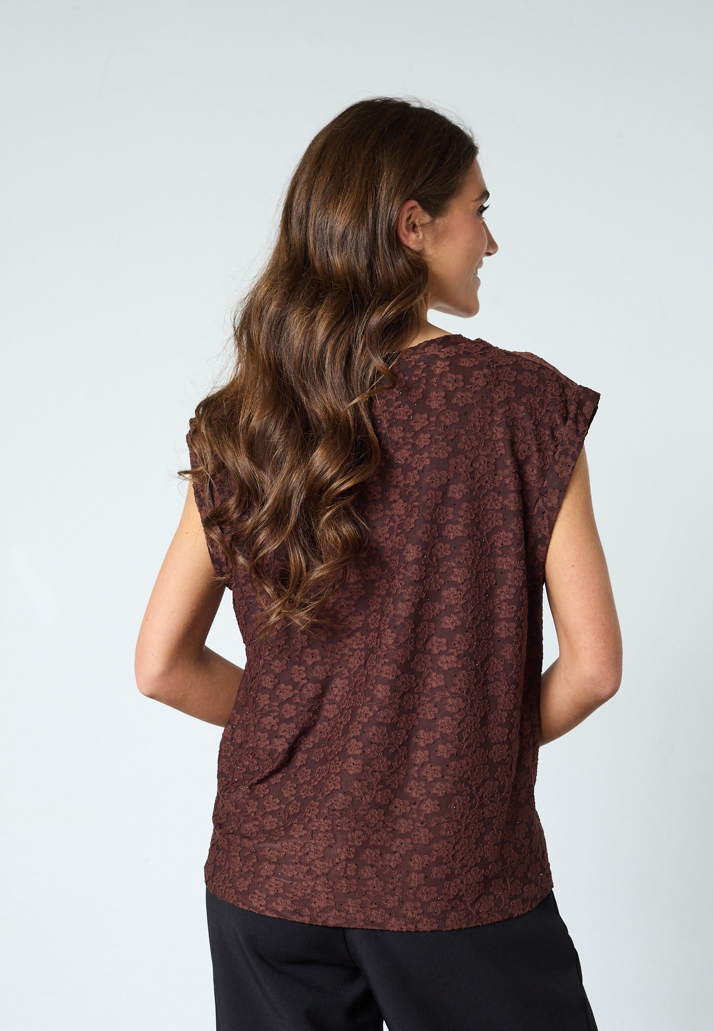 SP LOW-409 bluse - Brown/Stone