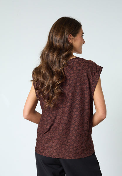 SP LOW-409 bluse - Brown/Stone