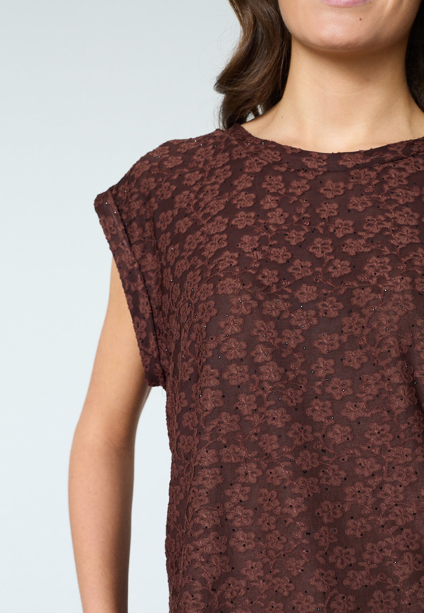 SP LOW-409 bluse - Brown/Stone