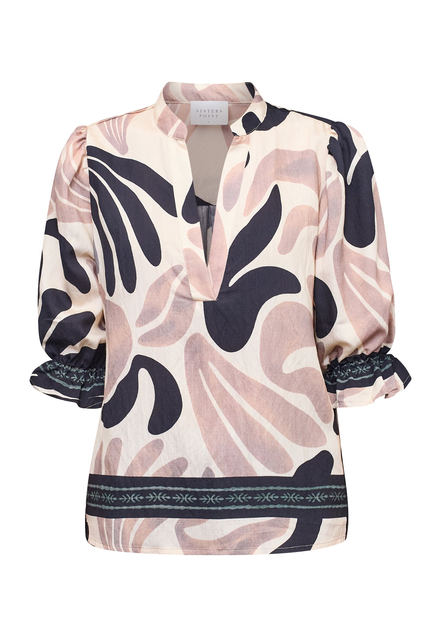 SP VENNY-SS7 Bluse m/mønster