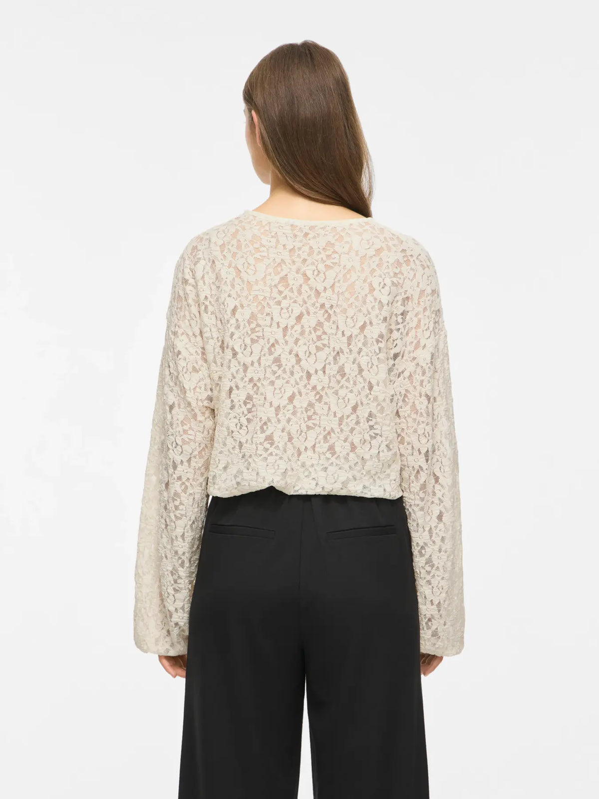 VL VIALDEIA O-NECK L/S Bluse - birch