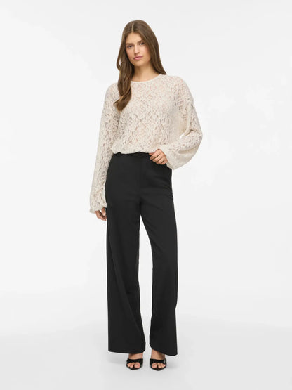 VL VIALDEIA O-NECK L/S Bluse - birch
