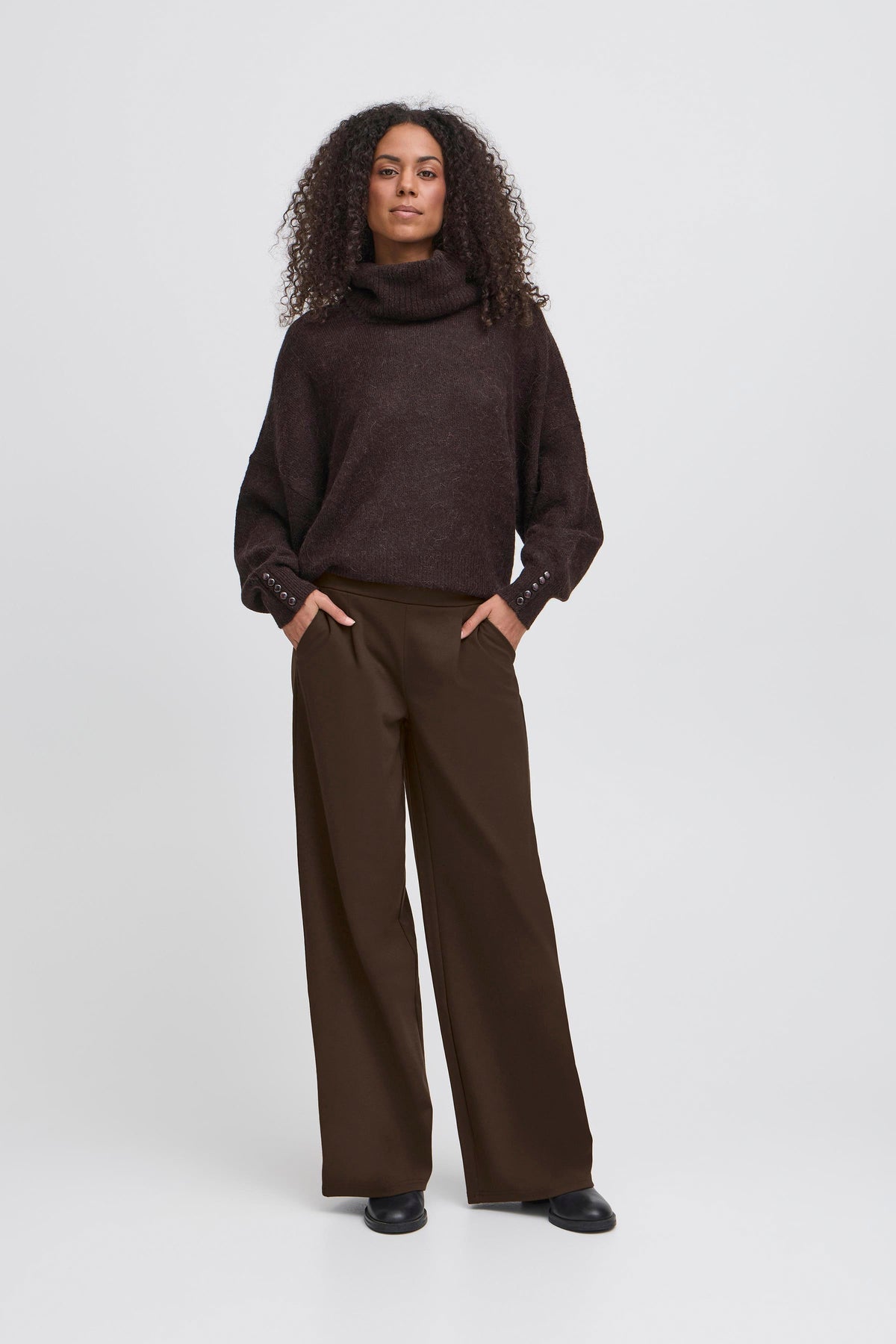IC Kate Sus Long wide pants - Chocolate torte