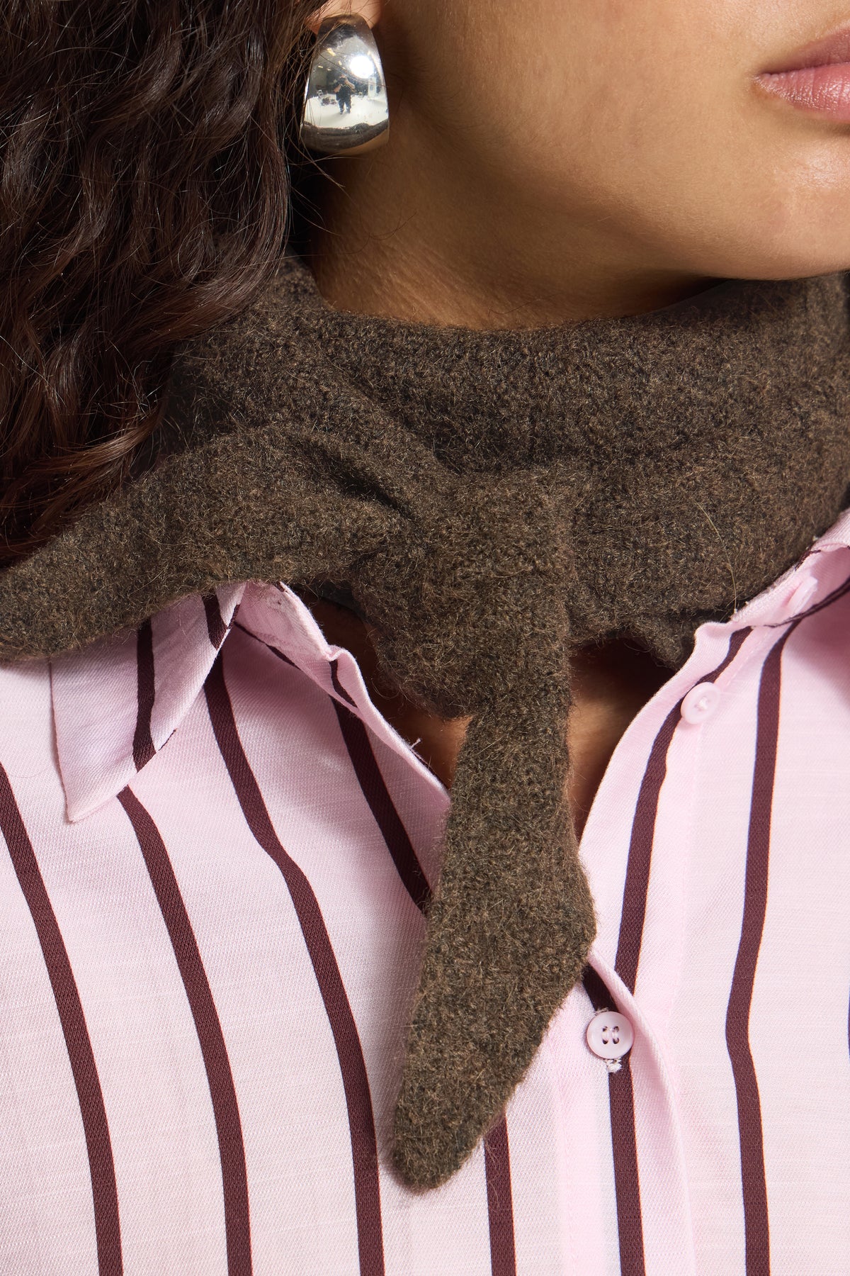 IC FOLTHEA Scarf - Coffee brown