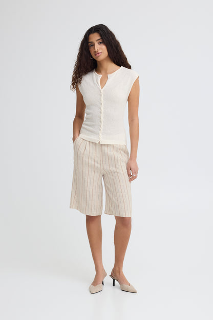IC LINNO SHO2 - Shorts - strib hør