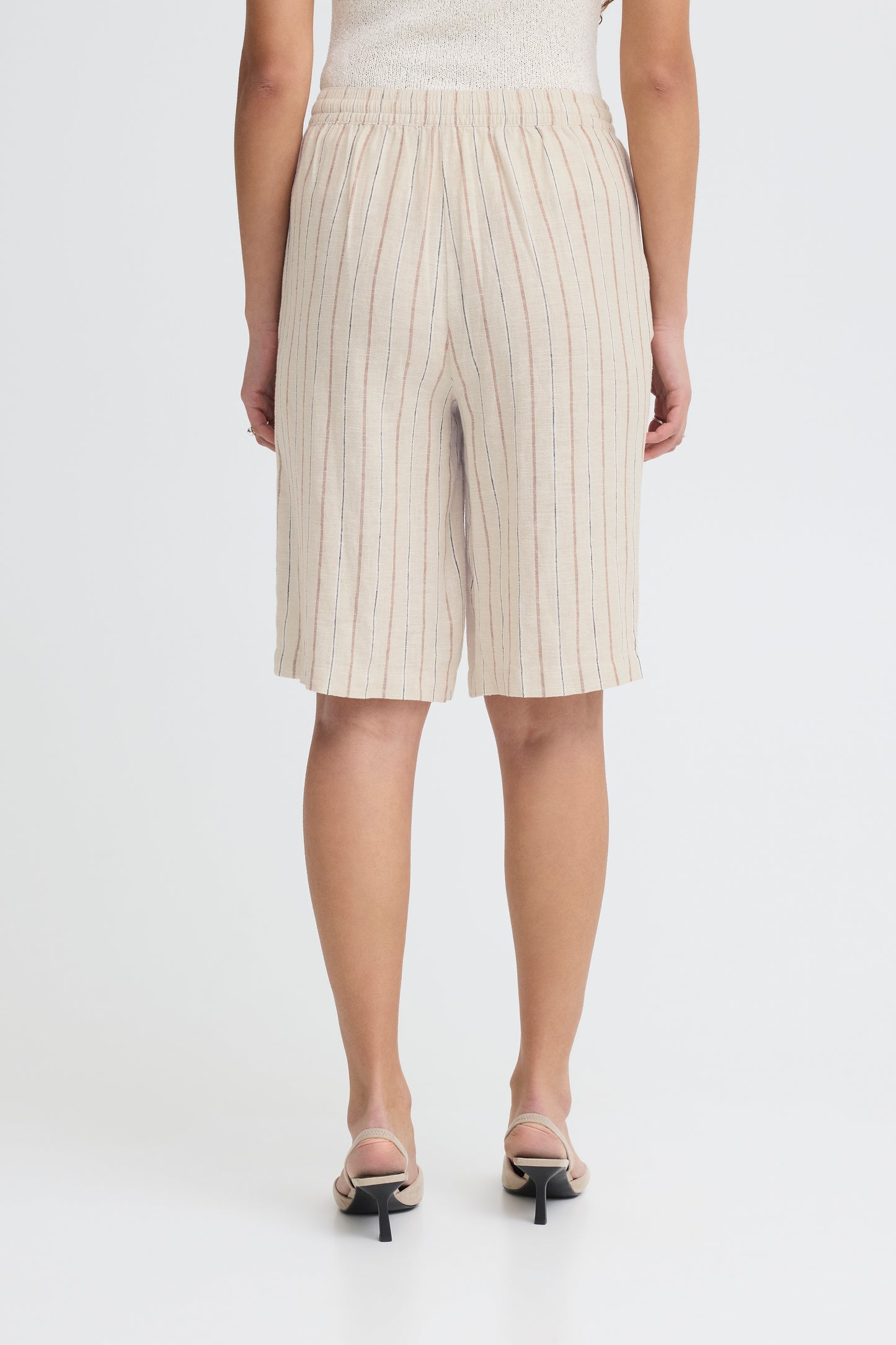 IC LINNO SHO2 - Shorts - strib hør