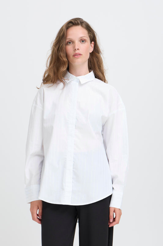 IC Kassy lurex shirt - hvid