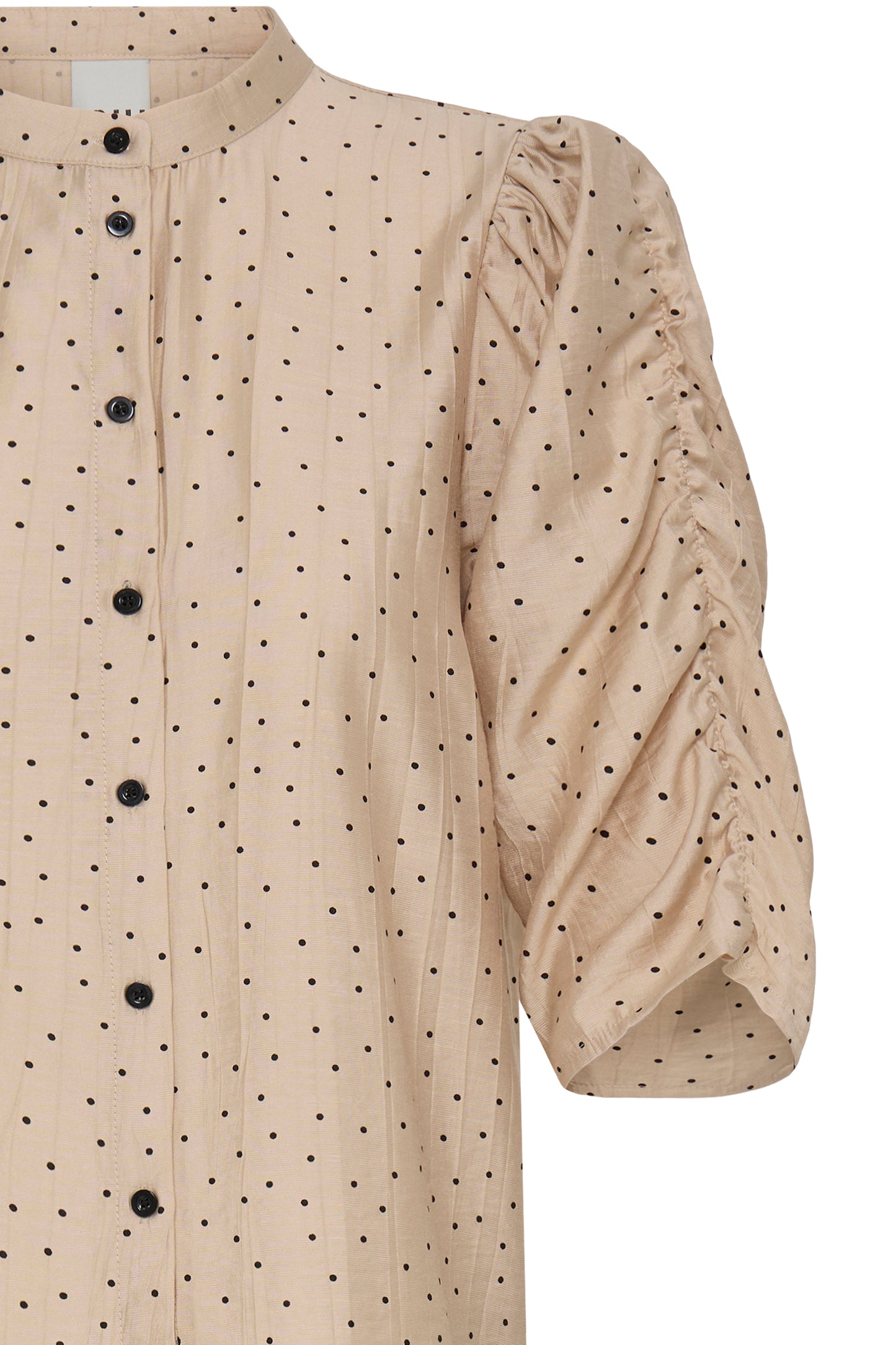 IC Caroline shirt - beige m/sorte dots