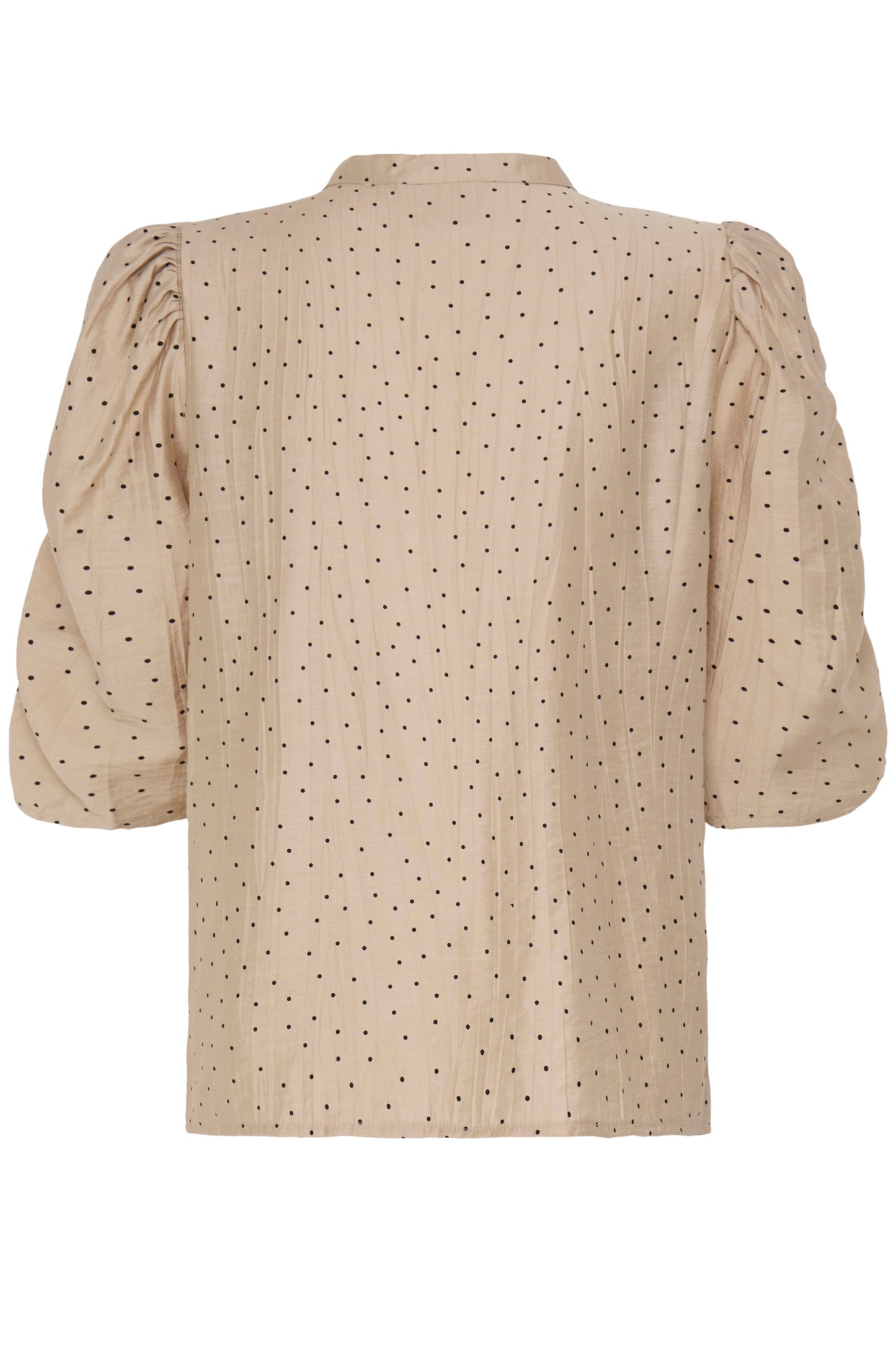 IC Caroline shirt - beige m/sorte dots
