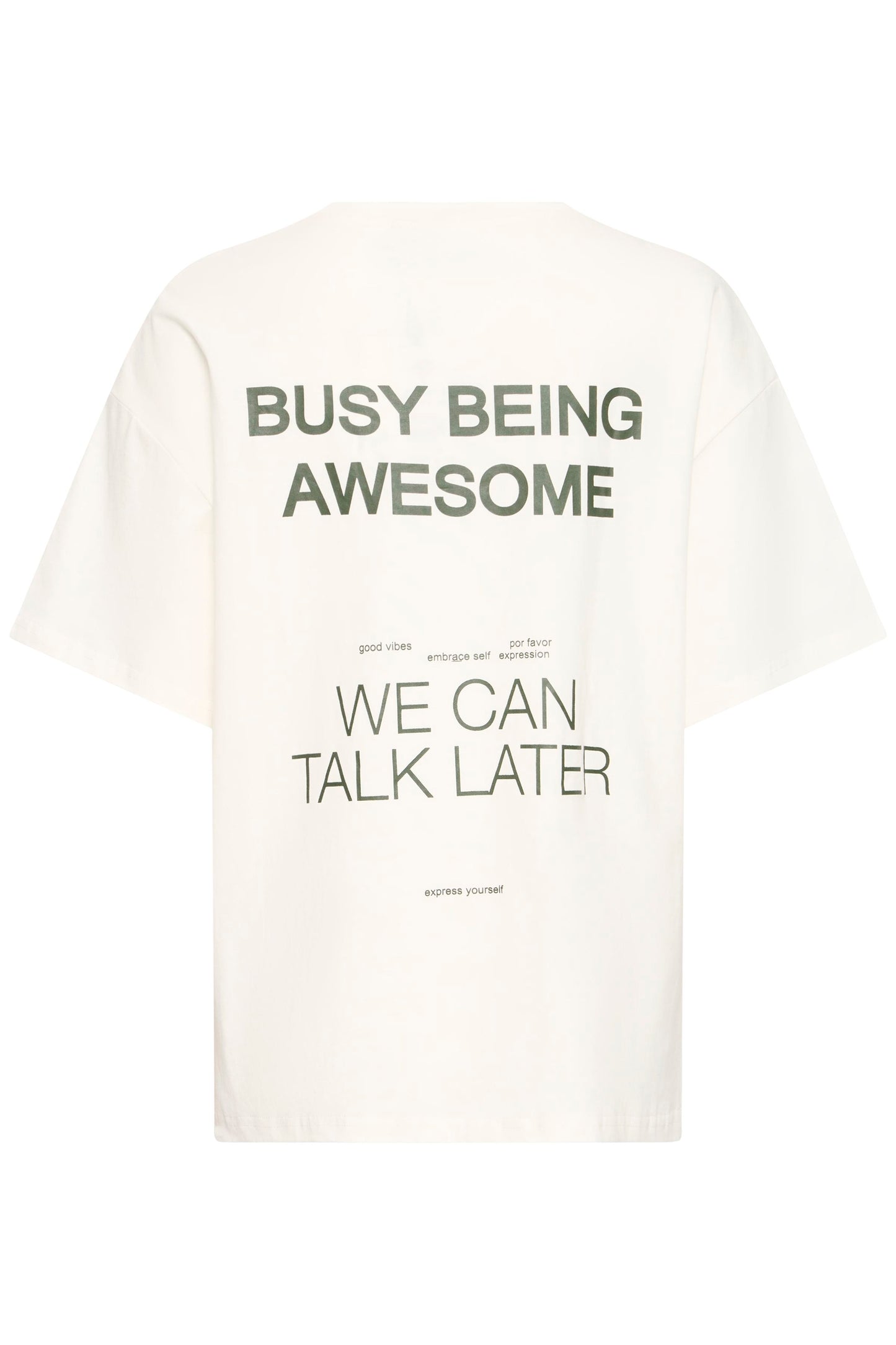 IC BEXI T-SHIRT - hvid m/grøn skrift