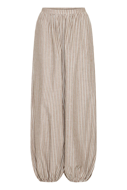 IC XMilly pants - hvid/brun strib