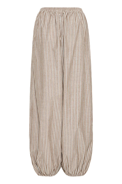 IC XMilly pants - hvid/brun strib