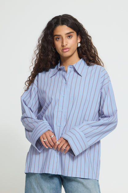 IC LULAO Shirt - blå m/striber