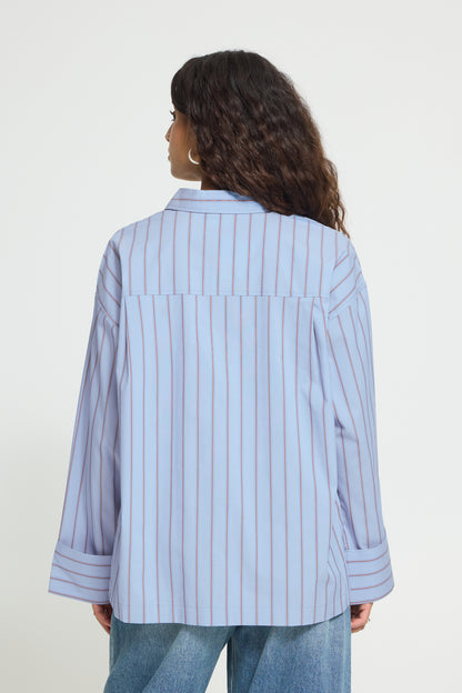 IC LULAO Shirt - blå m/striber