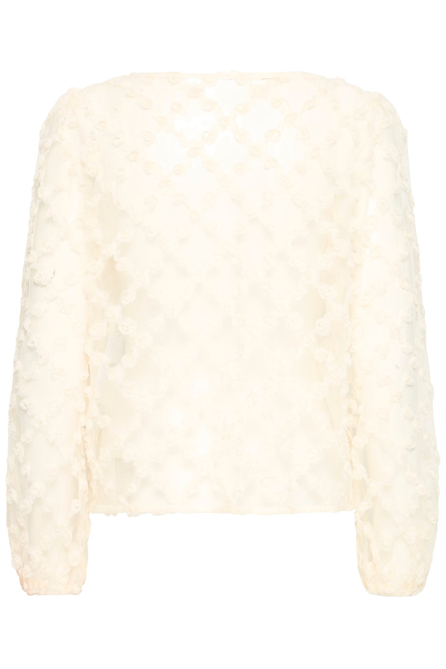 IC ELKI Shirt m/fine detaljer - beige