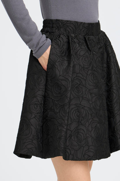 IC KILUA Skirt - sort m/mønster