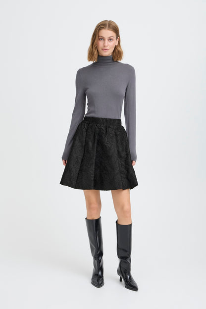 IC KILUA Skirt - sort m/mønster
