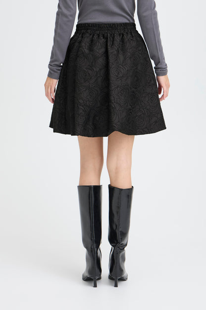 IC KILUA Skirt - sort m/mønster