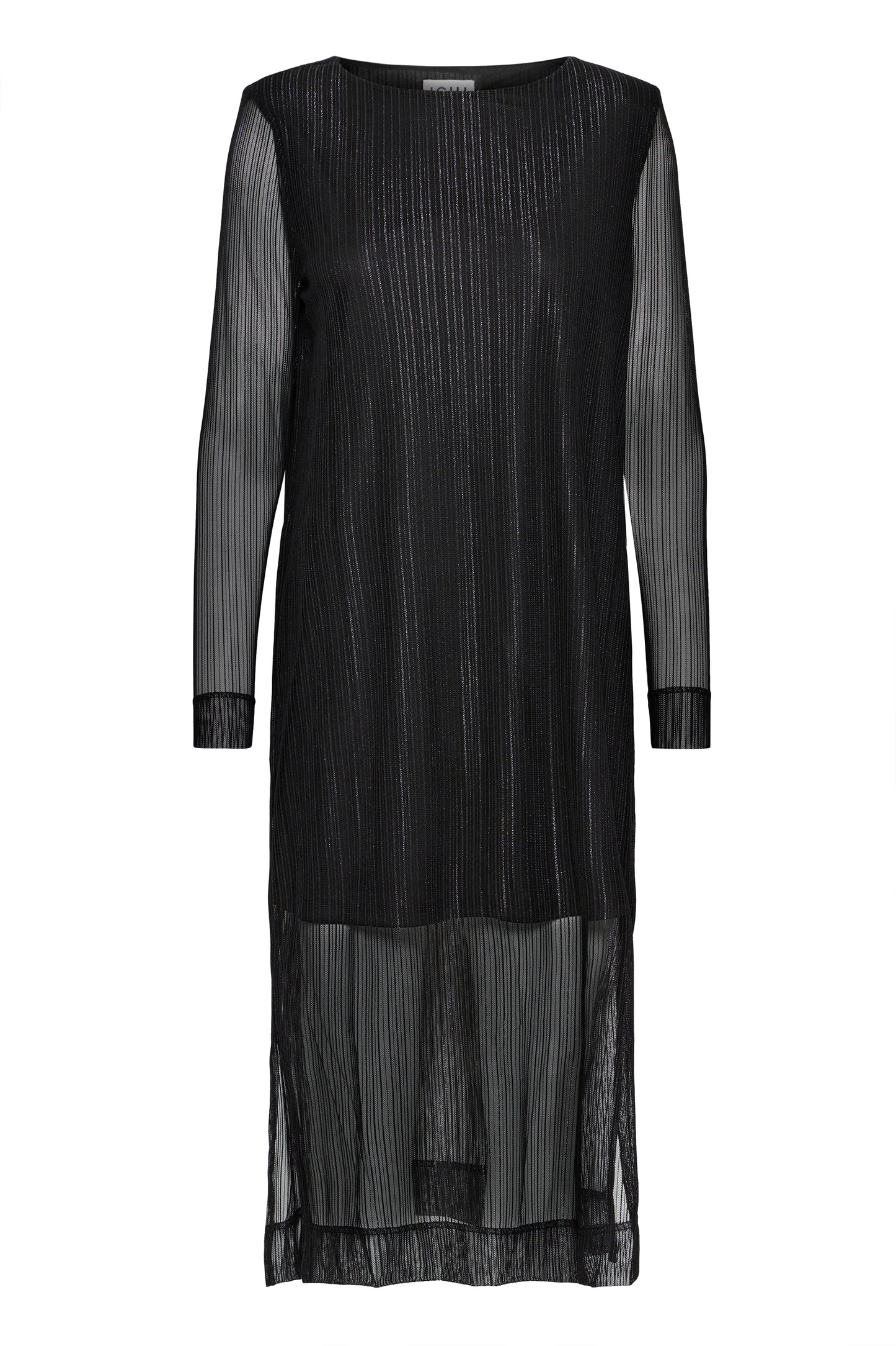 IC Laccy dress - sort shine m/mesh