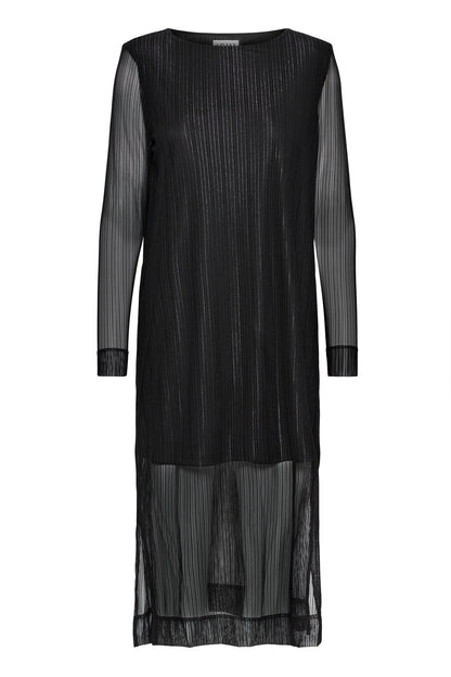 IC Laccy dress - sort shine m/mesh
