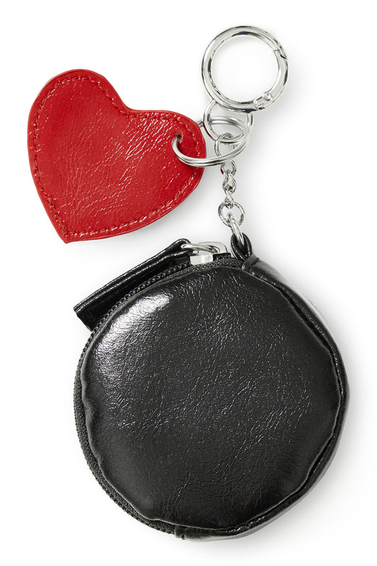 IC Bibbi Keyhanger - sort m/rød hjerte