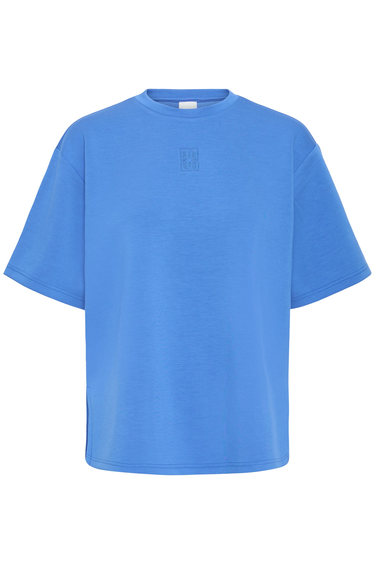 IC COSY bluse m/korte ærmer - klar blå