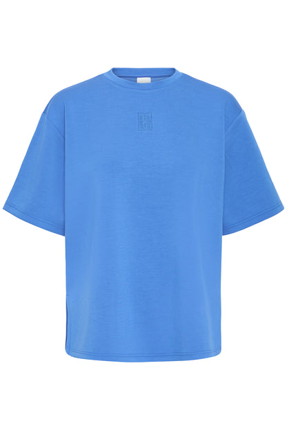 IC COSY bluse m/korte ærmer - klar blå