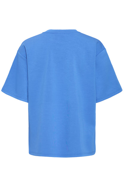 IC COSY bluse m/korte ærmer - klar blå