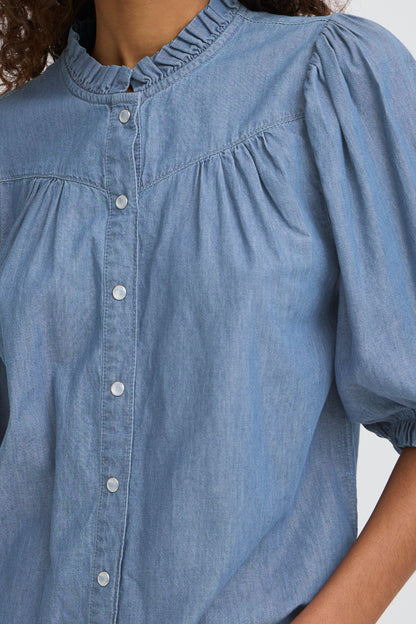 IC ANCEY Shirt - denim - washed medium blue