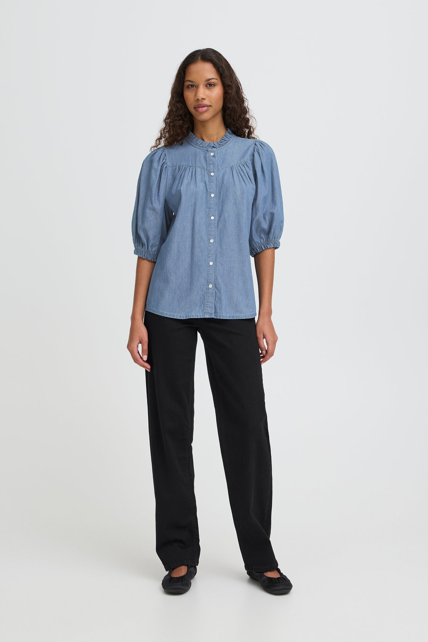 IC ANCEY Shirt - denim - washed medium blue